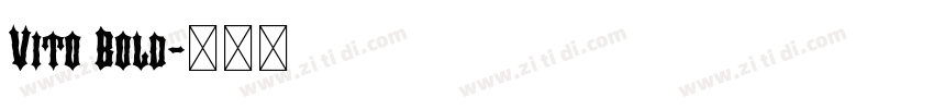 Vito Bold字体转换